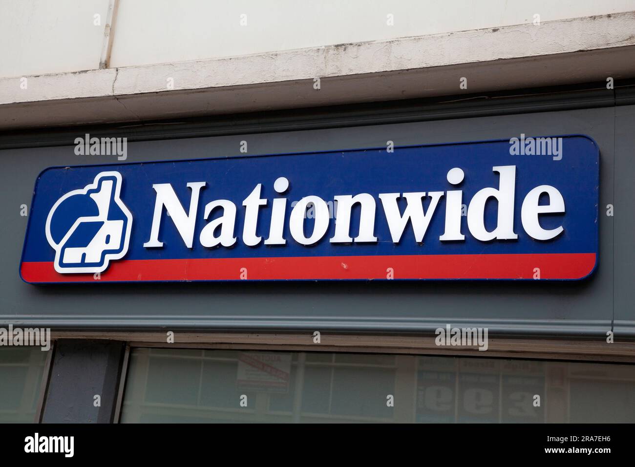 Nationwide sign on a location in Weston Super Mare Stock Photo Alamy