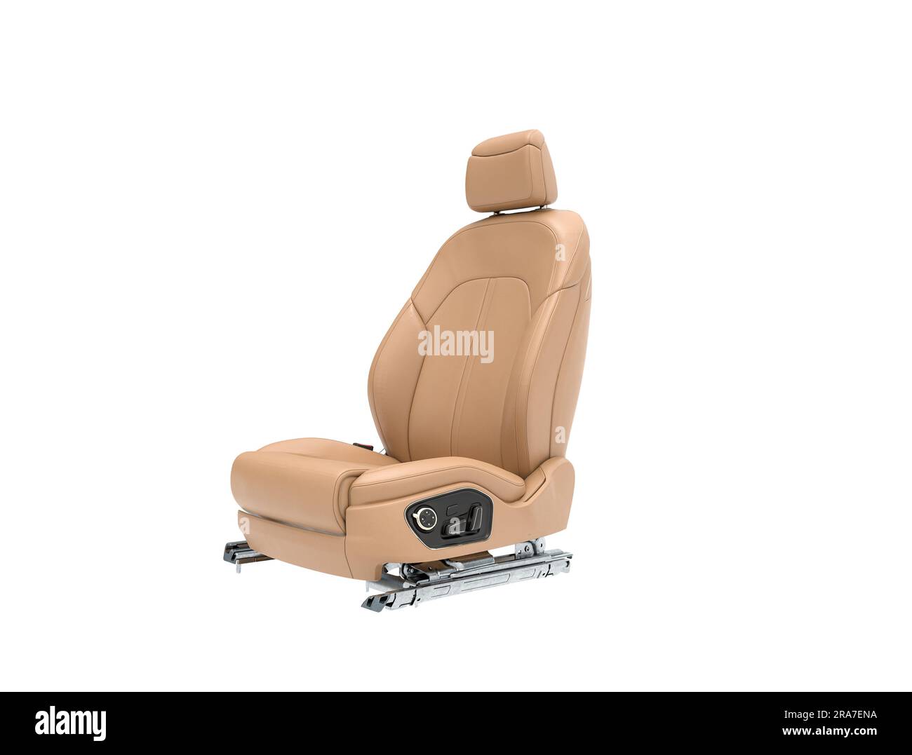 Leather Car seat. 3d Render Stock Photo