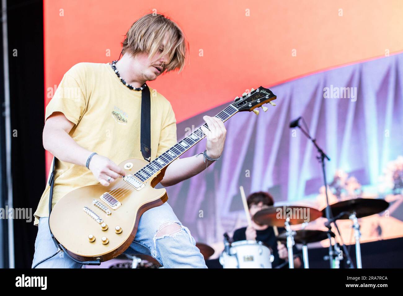 Milan, Italy. 01st July, 2023. The English band NOTHING BUT THIEVES performs live at Ippodromo SNAI La Maura during the 'I-Days Festival 2023'. Credit: Rodolfo Sassano/Alamy Live News Stock Photo