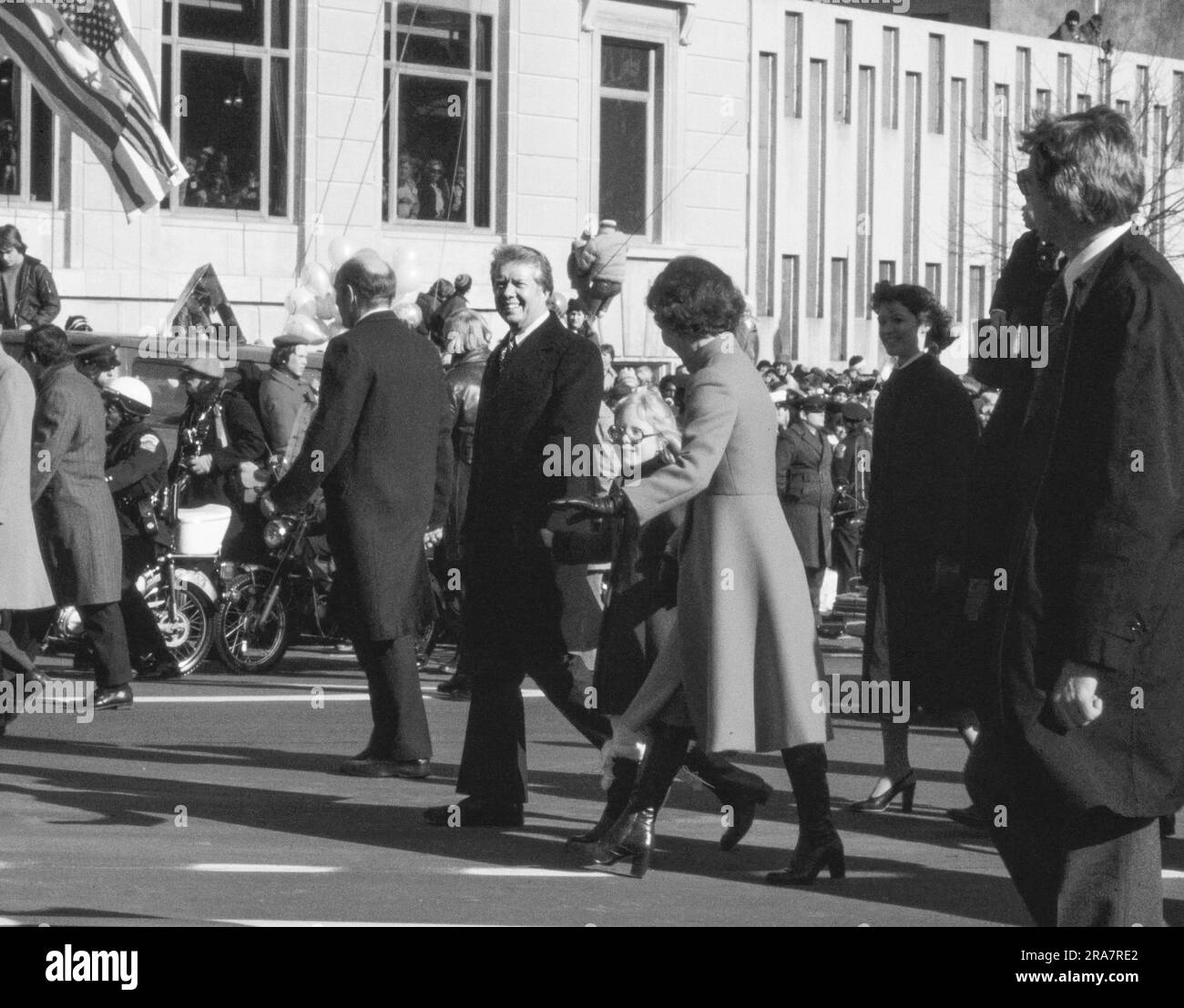 Jimmy Carter and his family - after being sworn in as 39th President of 