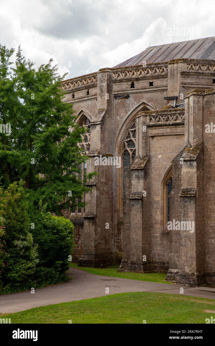 Wells Cathedral, in Wells Somerset, Stock Photo
