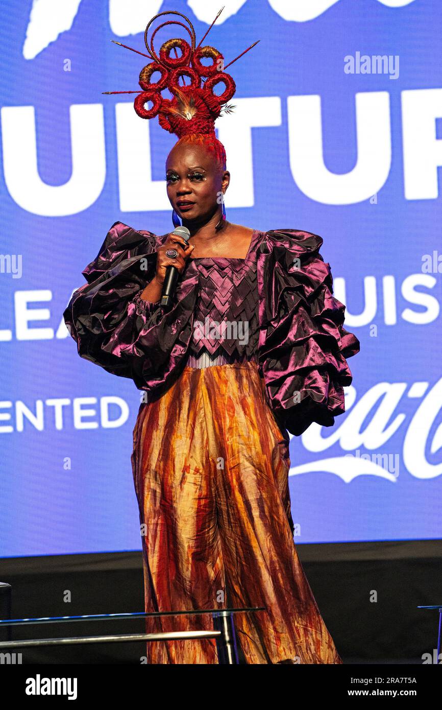Essence President and CEO Caroline Wanga appears at the Essence