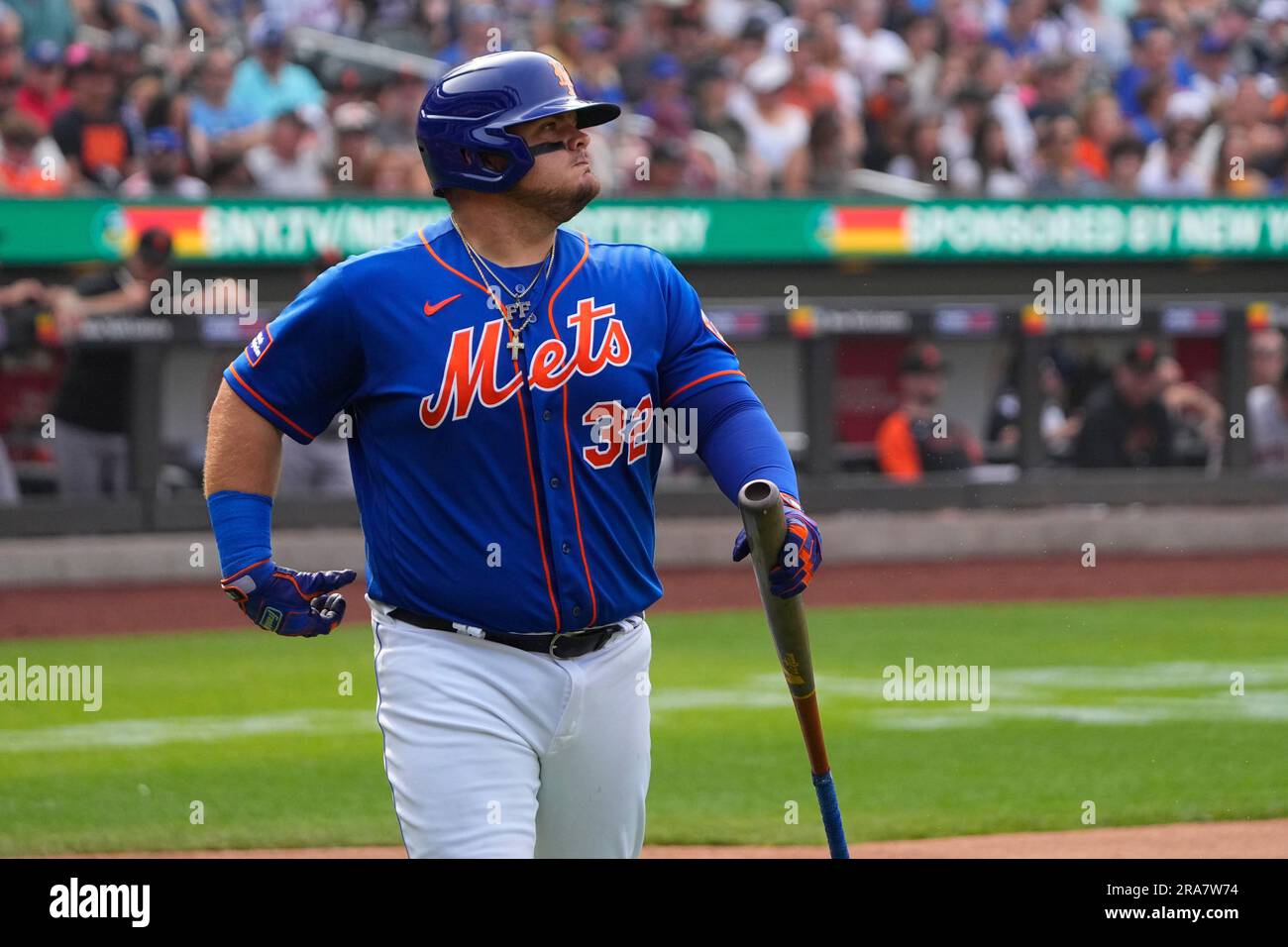 FLUSHING, NY - JULY 01:New York Mets Designated Hitter Daniel Vogelbach ...