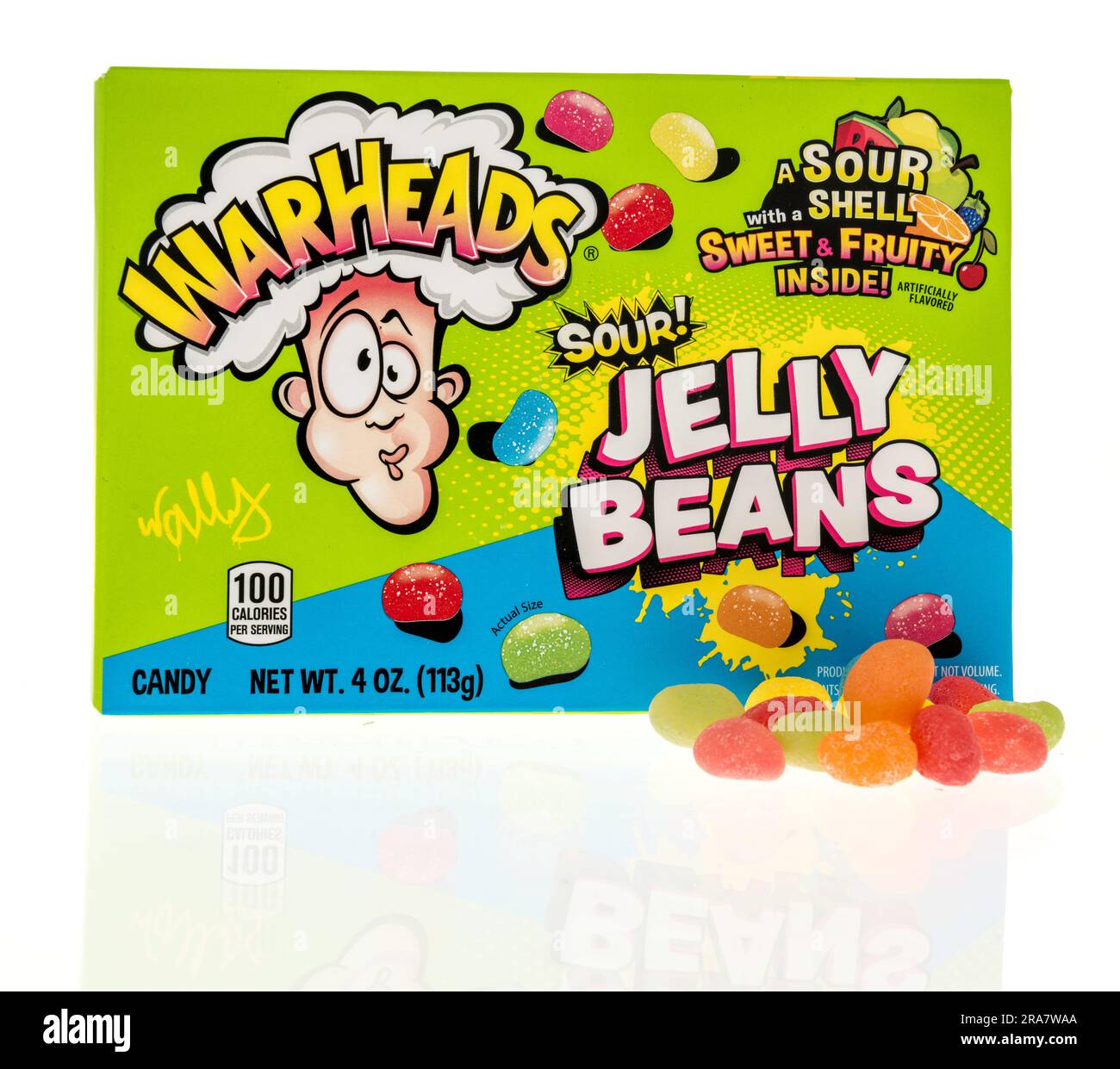 Winneconne, WI 26 March 2023 A package of Warheads sour jelly beans