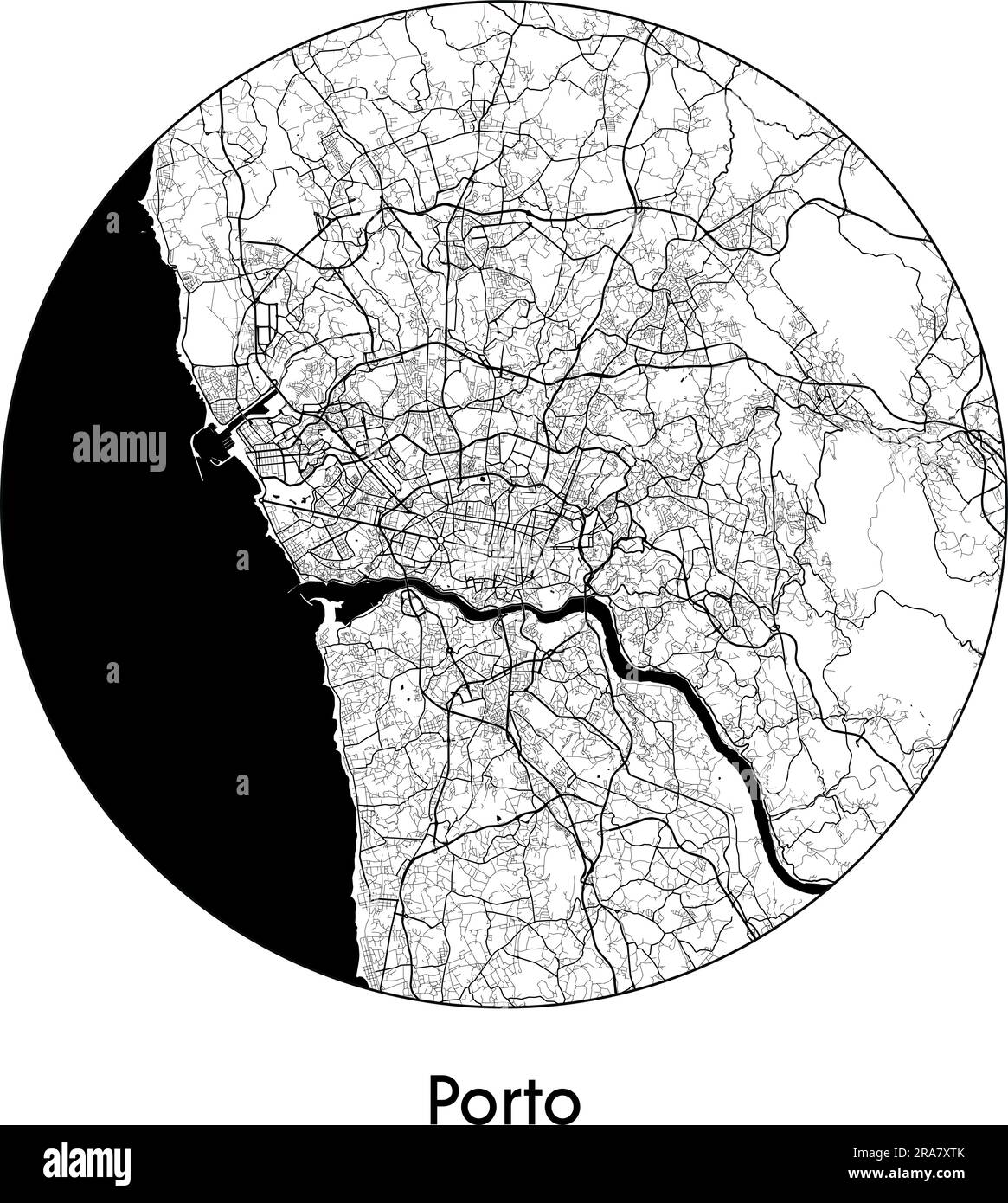 Portugal map Black and White Stock Photos & Images - Alamy