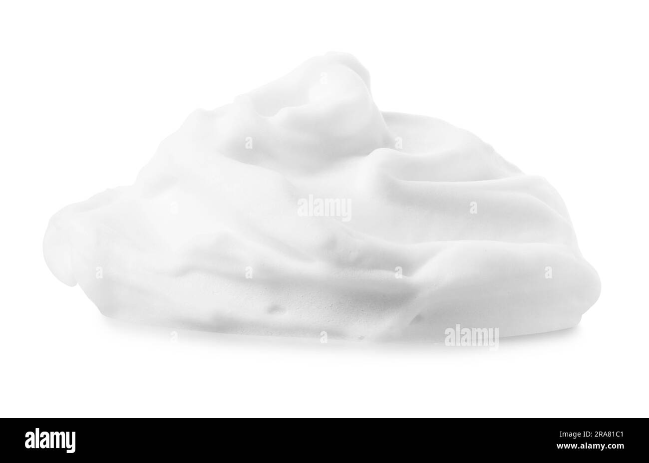 Heap of shaving foam isolated on white Stock Photo Alamy