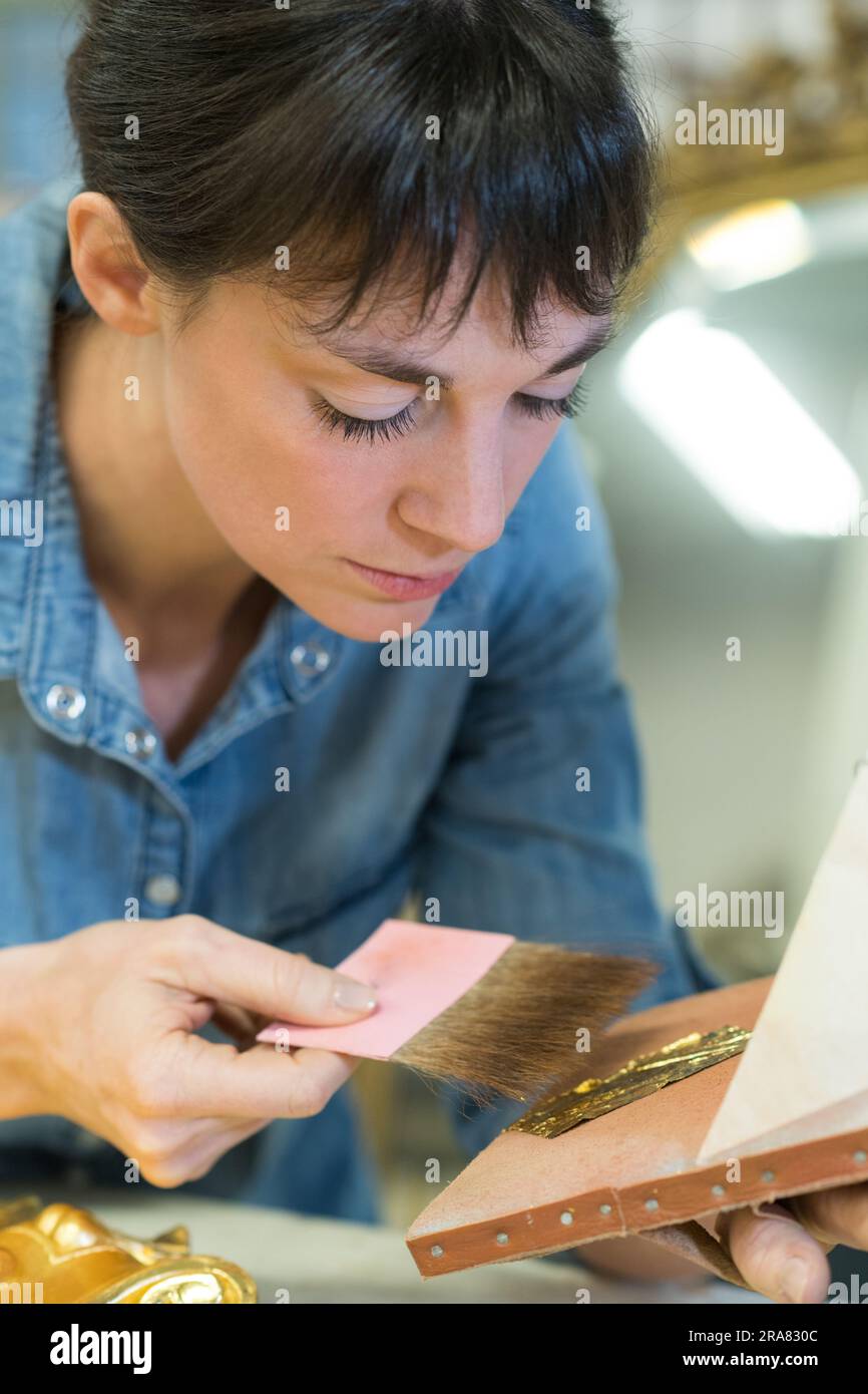 Gouache with gold hi-res stock photography and images - Alamy