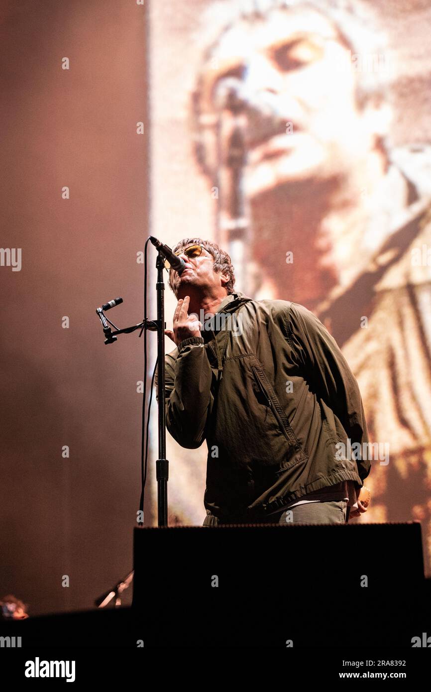 Gallagher Italian Rapper Milan, Italy. 01st July, 2023. The English singer-songwriter LIAM ...