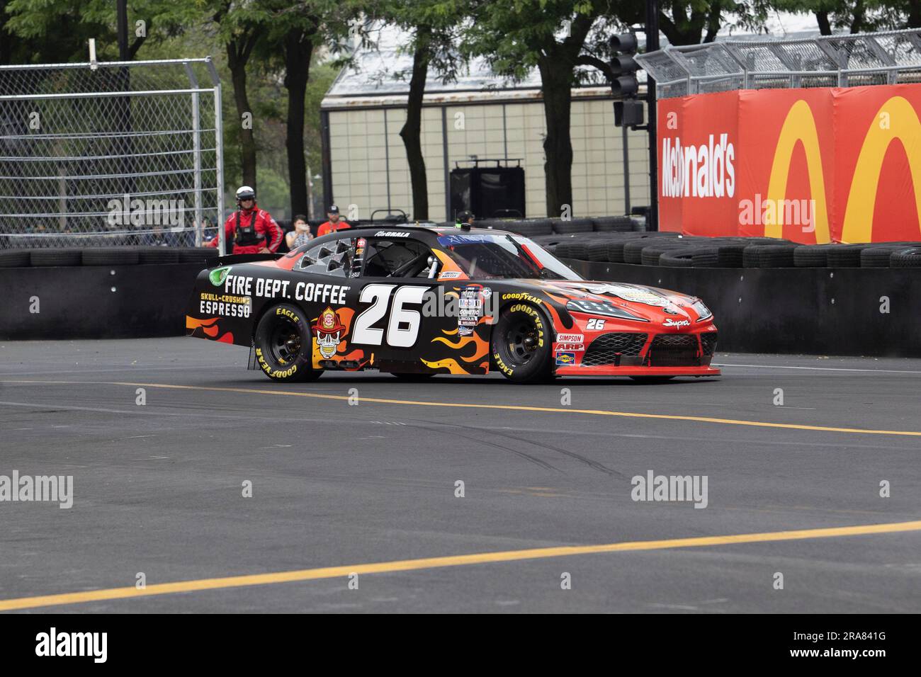CHICAGO, IL - JULY 01: Kaz Grala (#26 Sam Hunt Racing FDC Skull ...