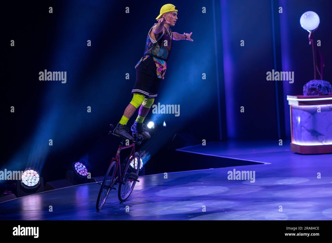 Andorra La Vella, Andorra - 2023 July 01: Actors from 'Festa', Cirque