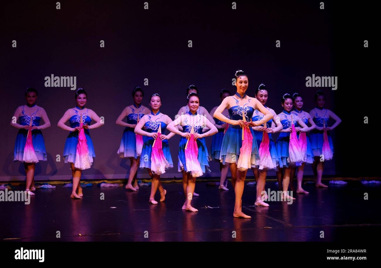 london-britain-1st-july-2023-artists-perform-during-the-silk-road