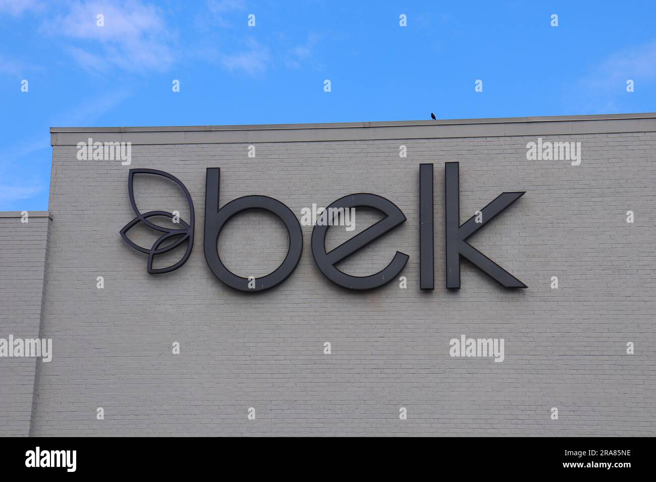 Belk clothing store front with logo Stock Photo Alamy