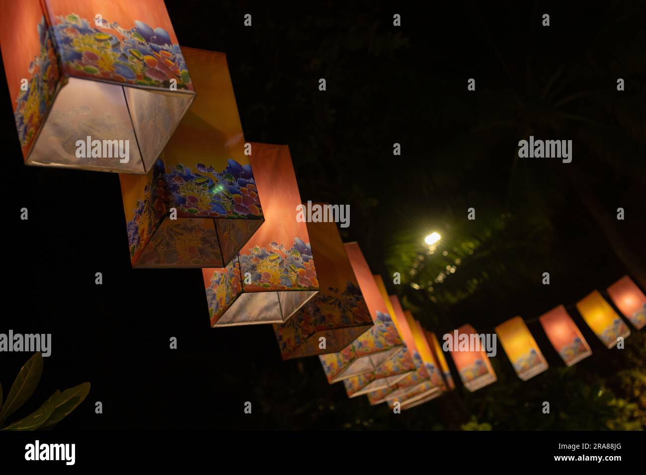 Lanterns with city motifs hi-res stock photography and images - Alamy
