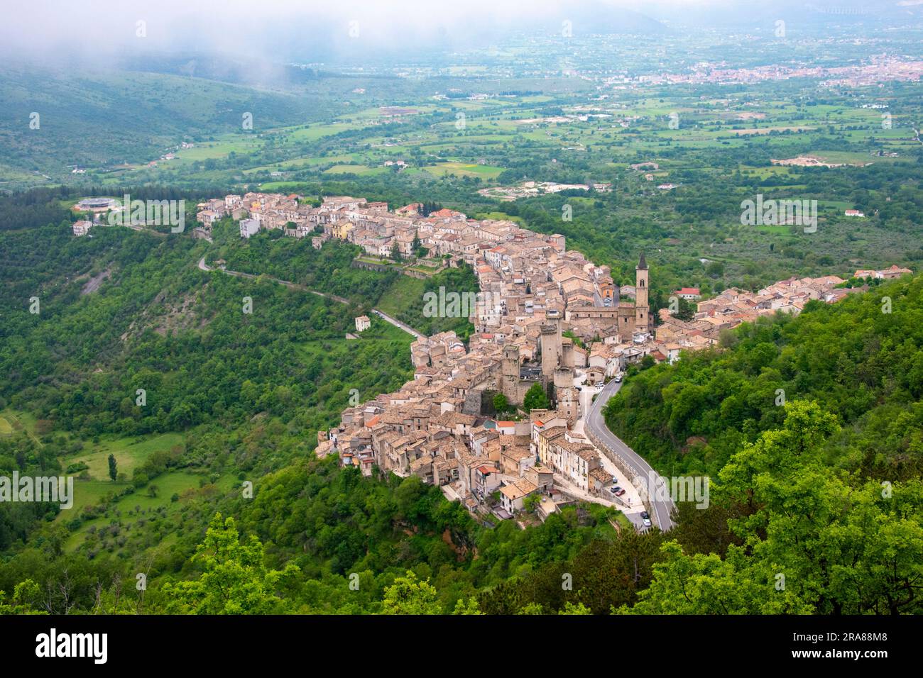 Town of Pacentro Italy Stock Photo Alamy