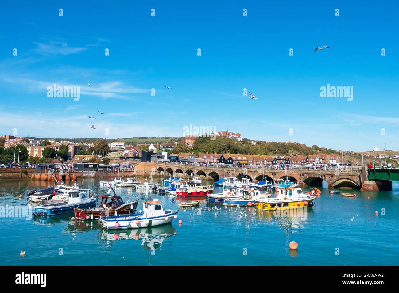 Folkestone harbour fishing boats hi-res stock photography and images ...