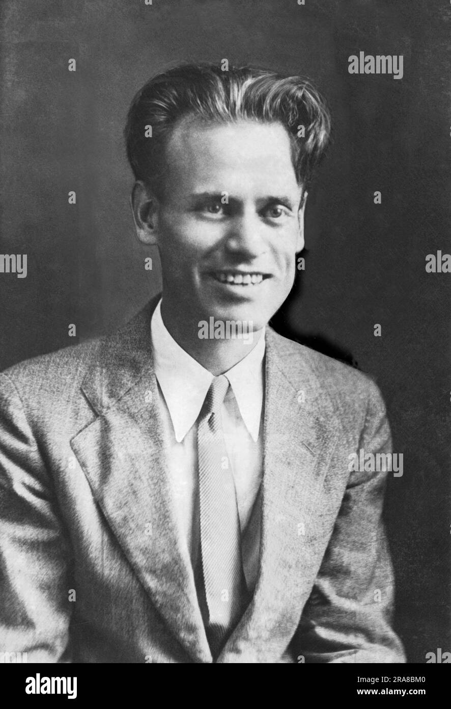 San Francisco, California:  1925 A portrait of inventor and television pioneer Philo Farnsworth Stock Photo