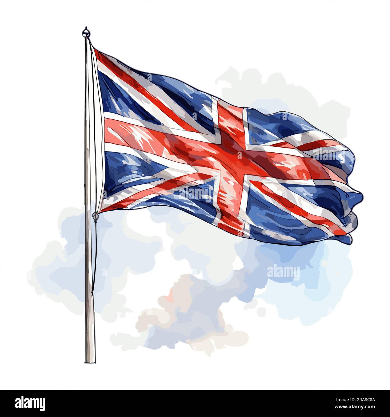 Union Jack Flag vector illustration Stock Vector