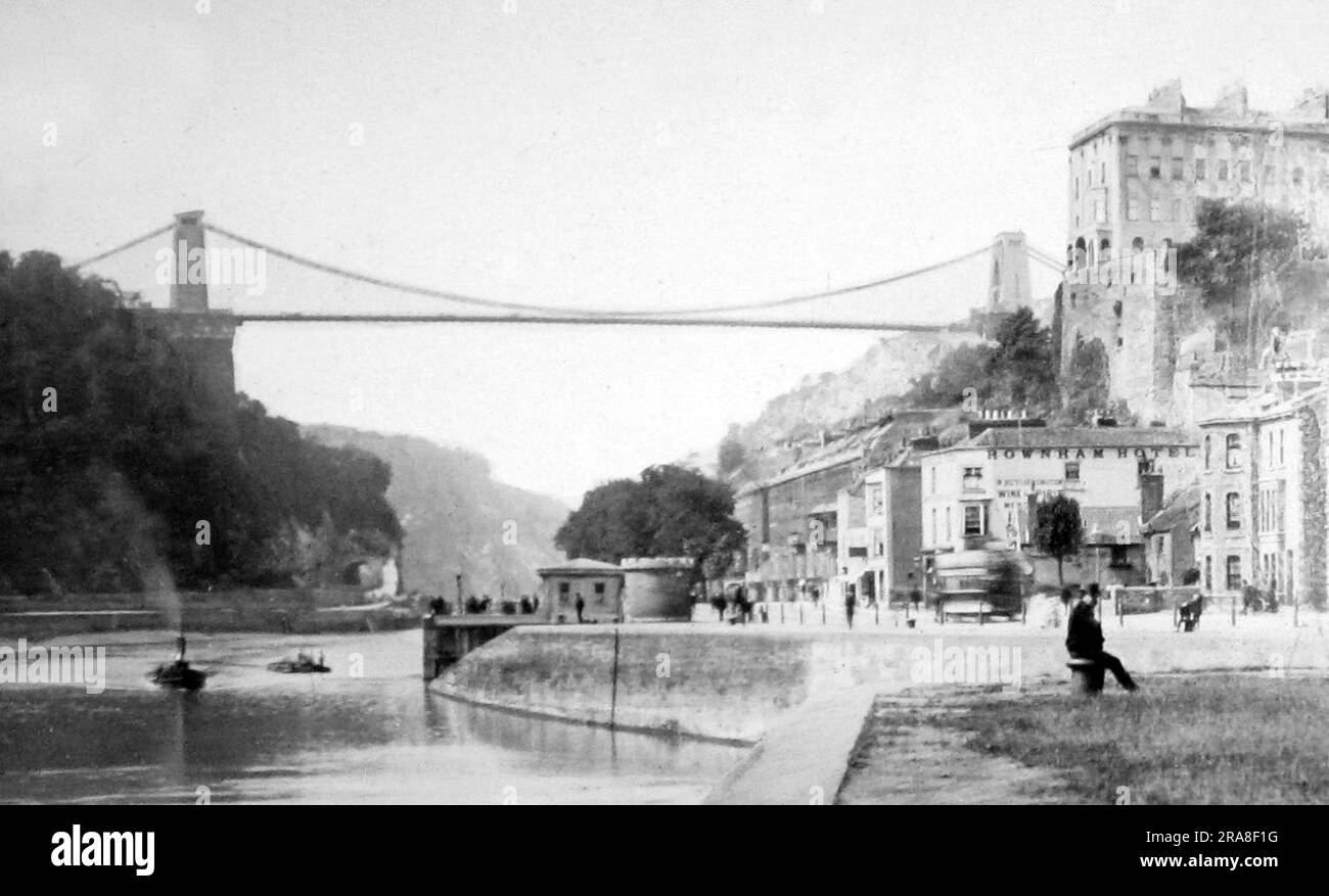 Clifton Suspension Bridge, Victorian period Stock Photo