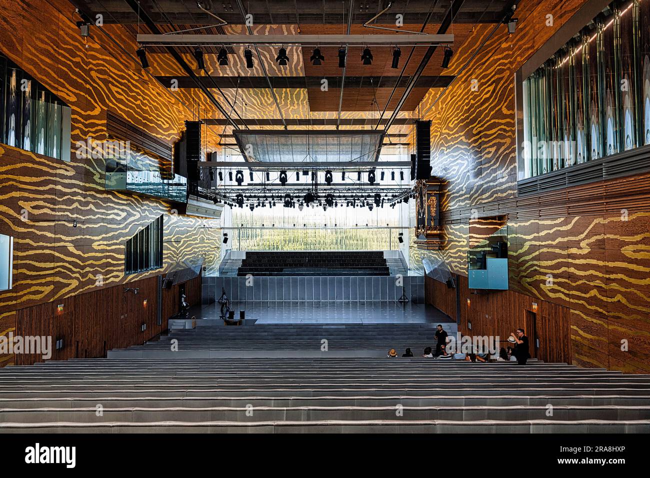 Sala Suggia concert hall, acoustics in the Casa da Musica concert hall, Casa da Musica, architect Rem Koolhaas and Ellen Van Loon, interior, modern Stock Photo