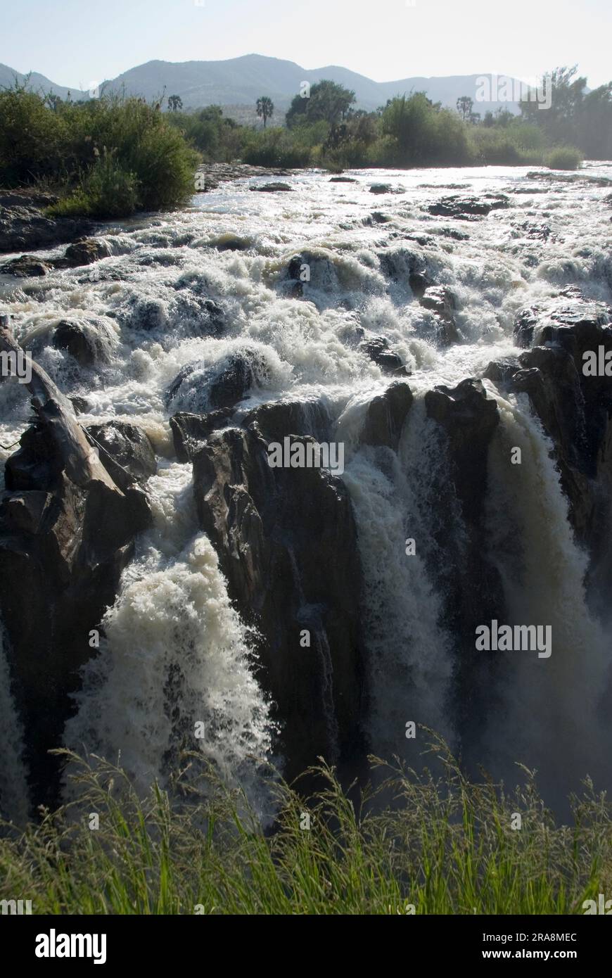 Epupa Waterfall, River Kunene, Namibia Stock Photo