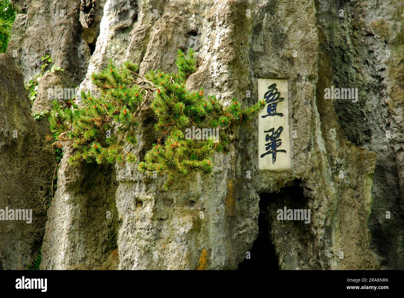Chinese Characters On Rocks Chinese Garden Zurich Switzerland Stock Chinese Characters On Rocks Chinese Garden Zurich Switzerland Stock