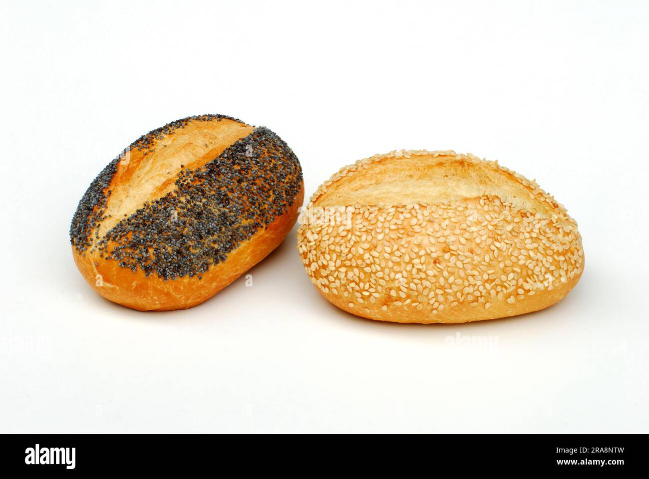 Poppy seed roll and sesame seed roll, roll, poppy seed roll, sesame
