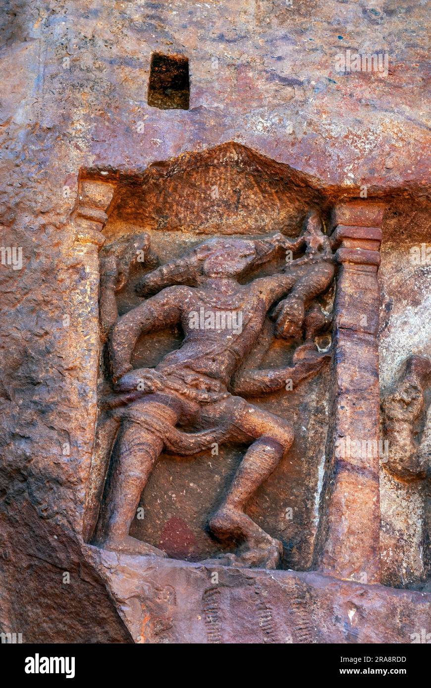 Varaha Avatar Incarnation of Vishnu Bas relief in Badami, Karnataka ...