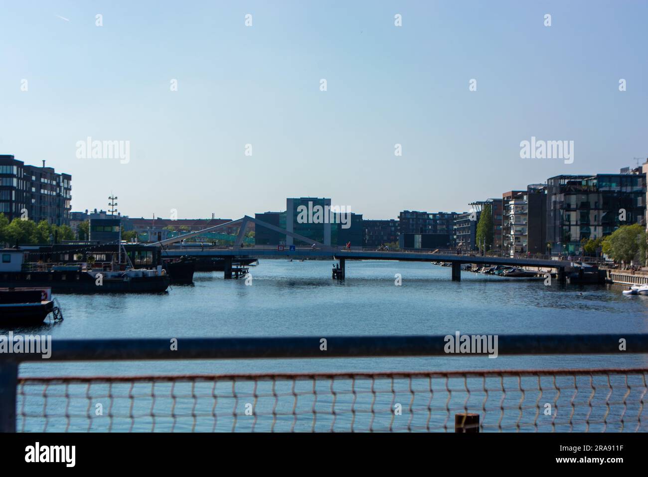 Modern housing estate in Copenhagen, Denmark. A new district