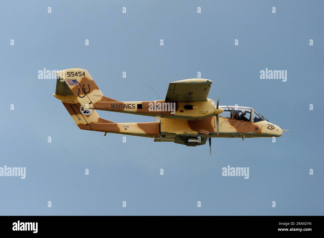 North American Rockwell OV-10 Bronco,light attack aircraft Stock Photo