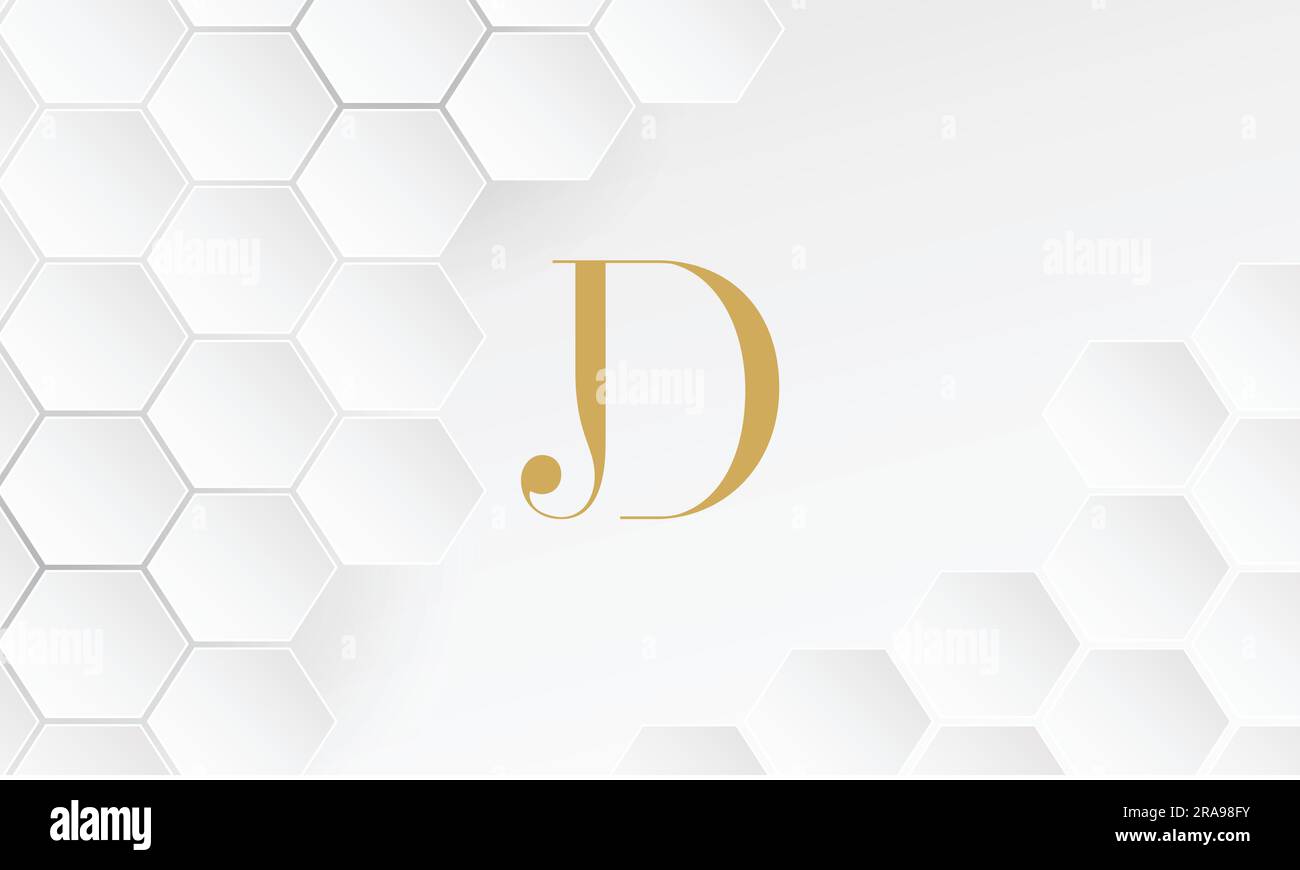 JD, DJ, Abstract Logo Design Stock Vector