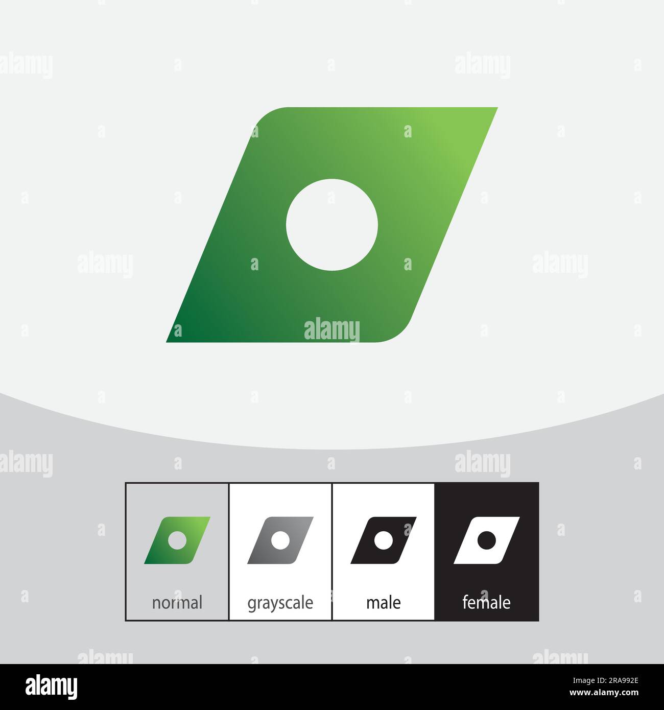 O Letter Logo. Natural Concept - Vector Stock Vector