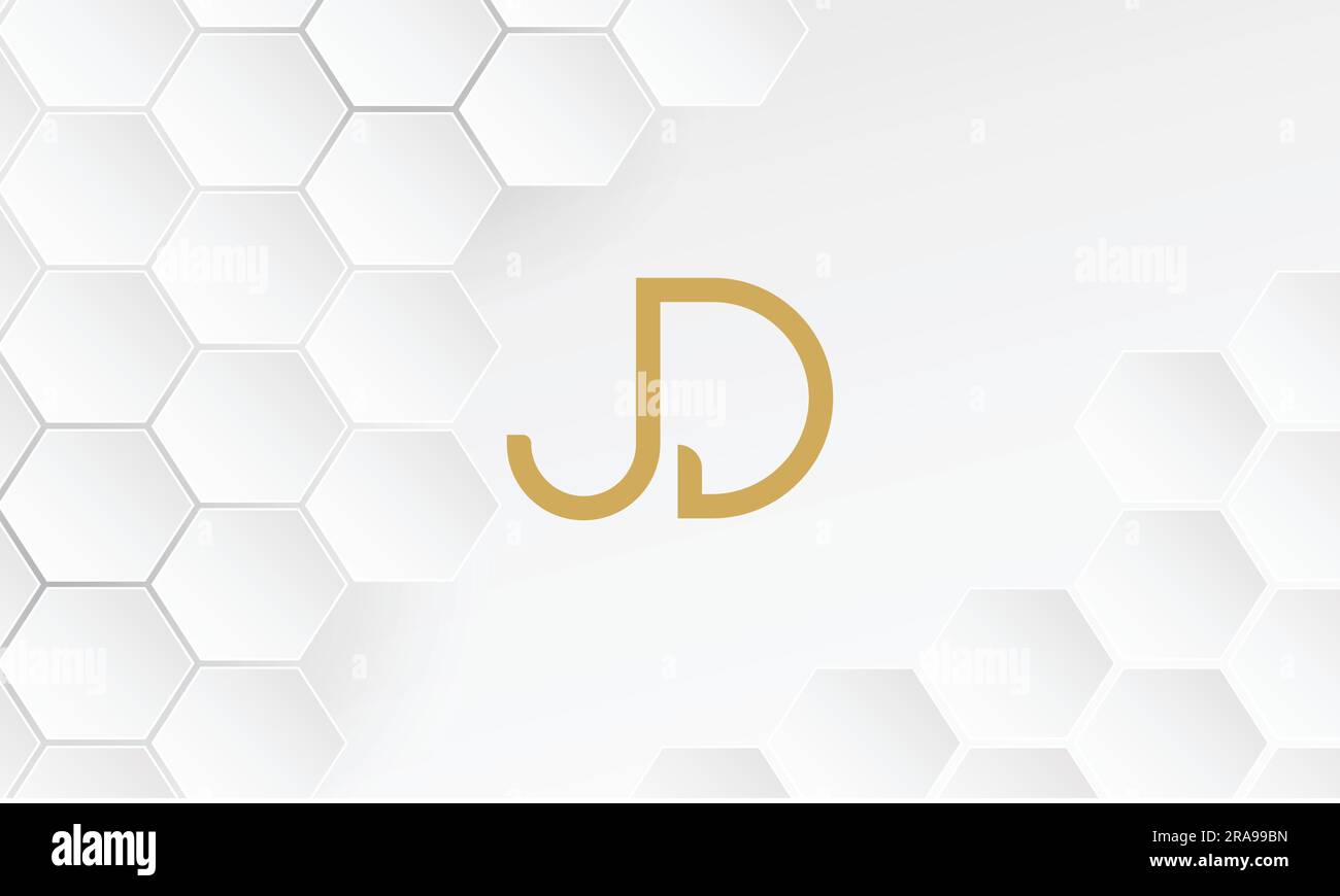 JD, DJ, Abstract Logo Design Stock Vector