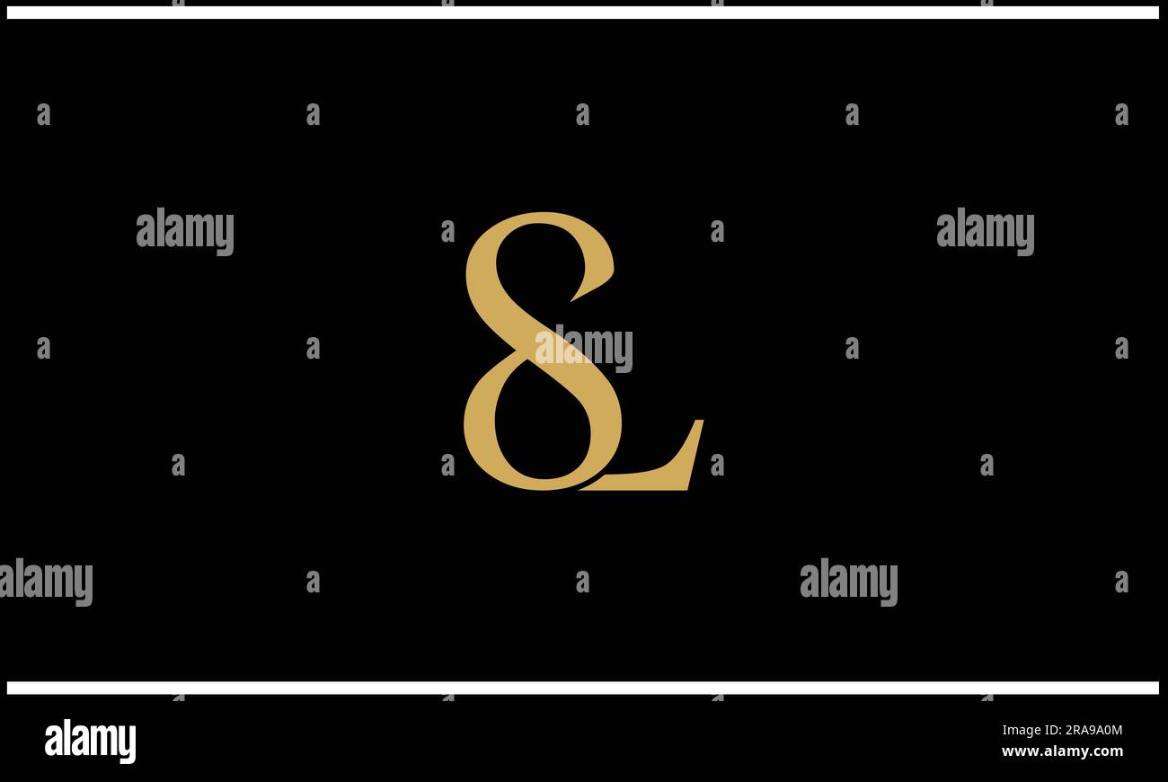 SL, LS, Abstract Logo Design Stock Vector
