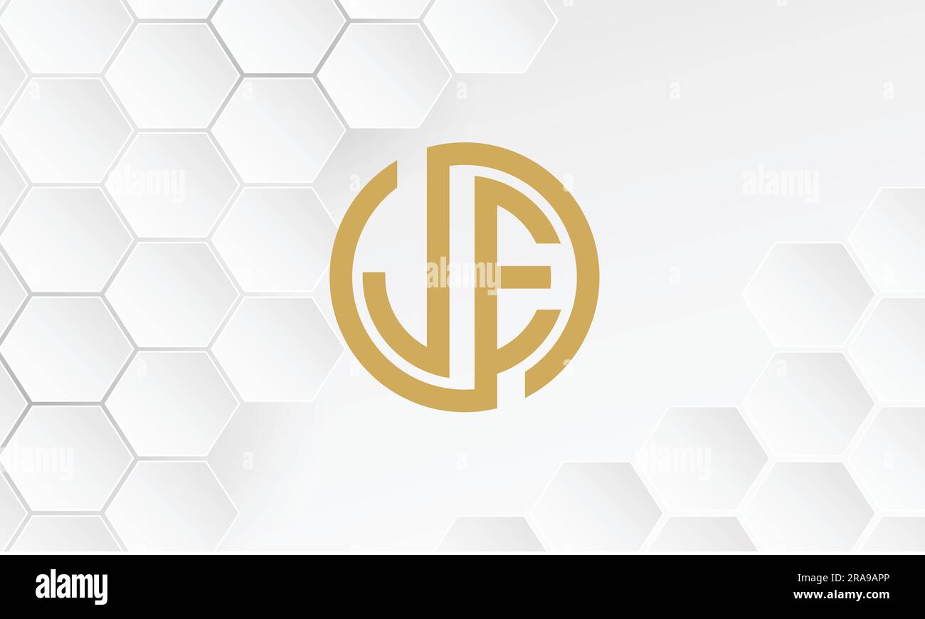 JE, EJ, Abstract Letters Logo Monogram Stock Vector