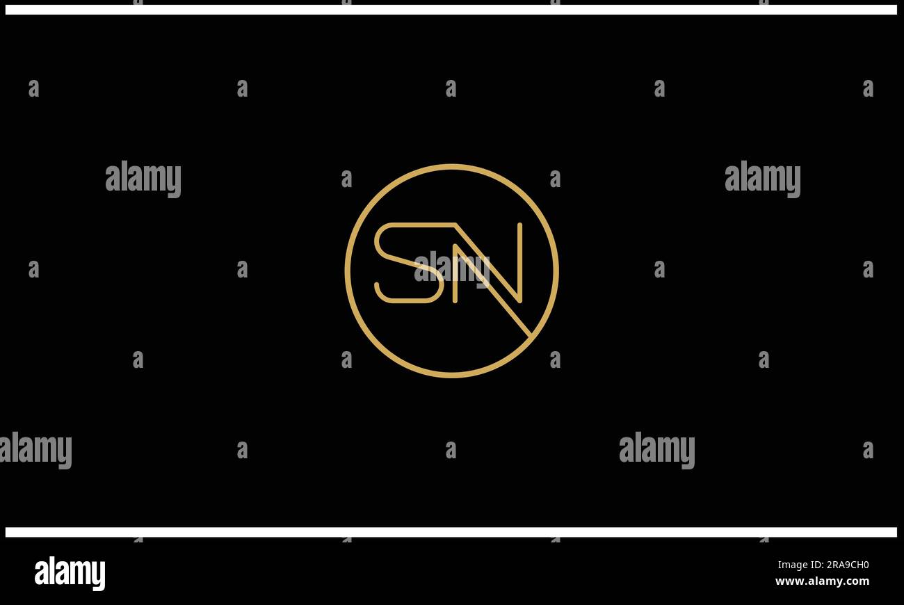 SN, NS, Abstract Letters Logo Monogram Stock Vector Image & Art Alamy