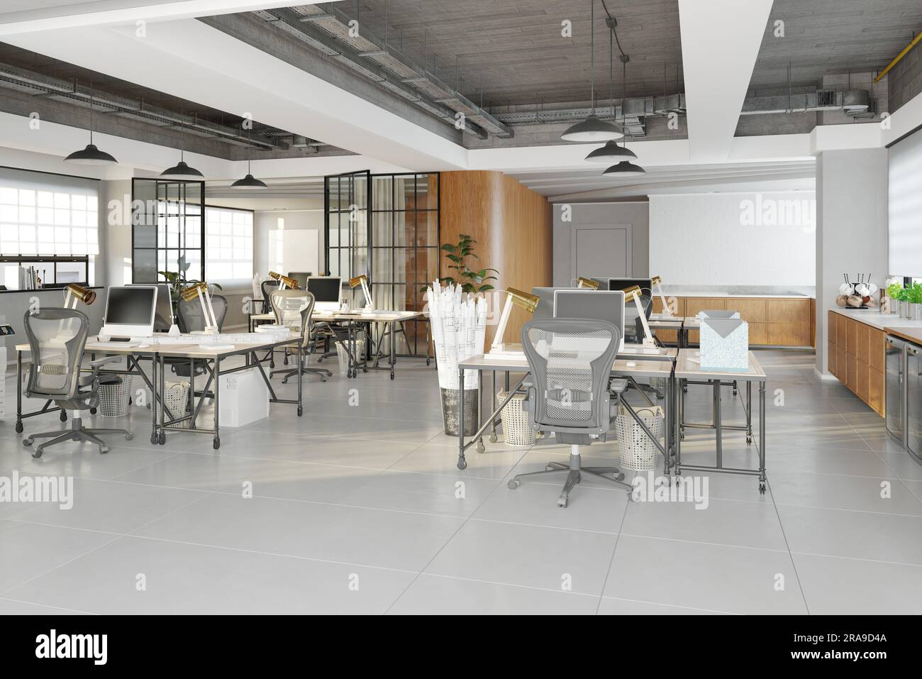 Modern elegant office interior Stock Photo - Alamy
