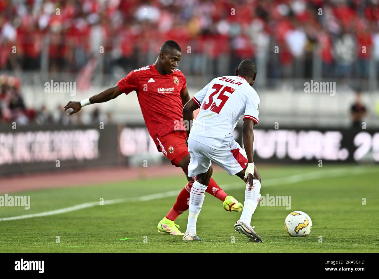 CASABLANCA, MOROCCO - JUNE 11: Aliou Dieng Of Al Ahly SC And Arsene ...