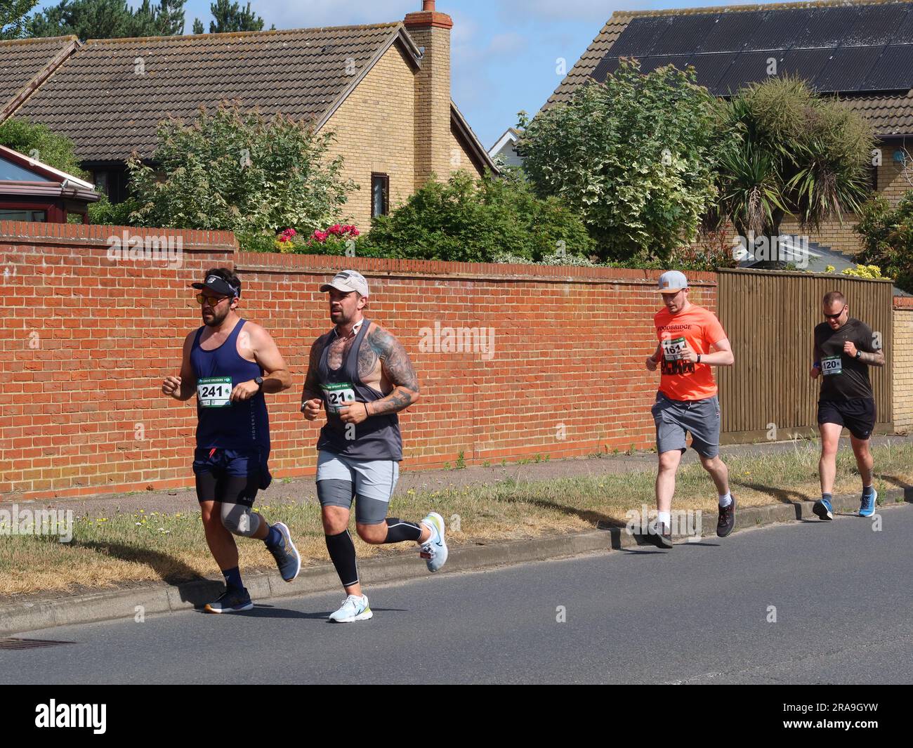 Kesgrave, Suffolk 2 July 2023 The Alan Brown Memorial 10k race organised by Kesgrave