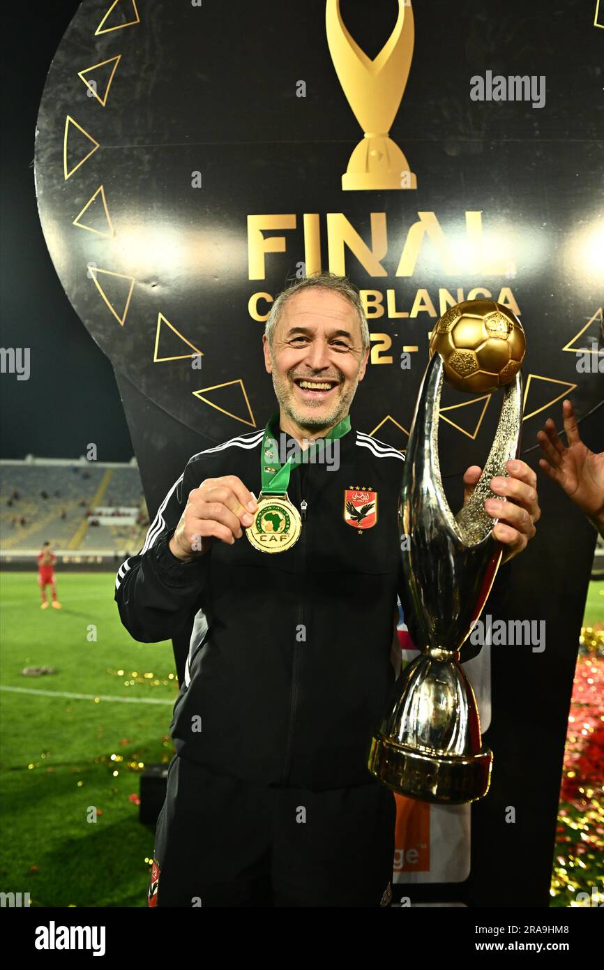CASABLANCA MOROCCO JUNE 11 Marcel Koller Of Al Ahly SC Celebrates casablanca-morocco-june-11-marcel-koller-of-al-ahly-sc-celebrates