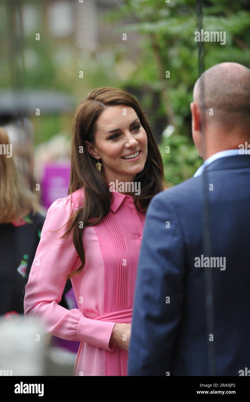 Gcvo Robe Catherine, Princess of Wales GCVO at the 2023 RHS Chelsea Flower Show ...