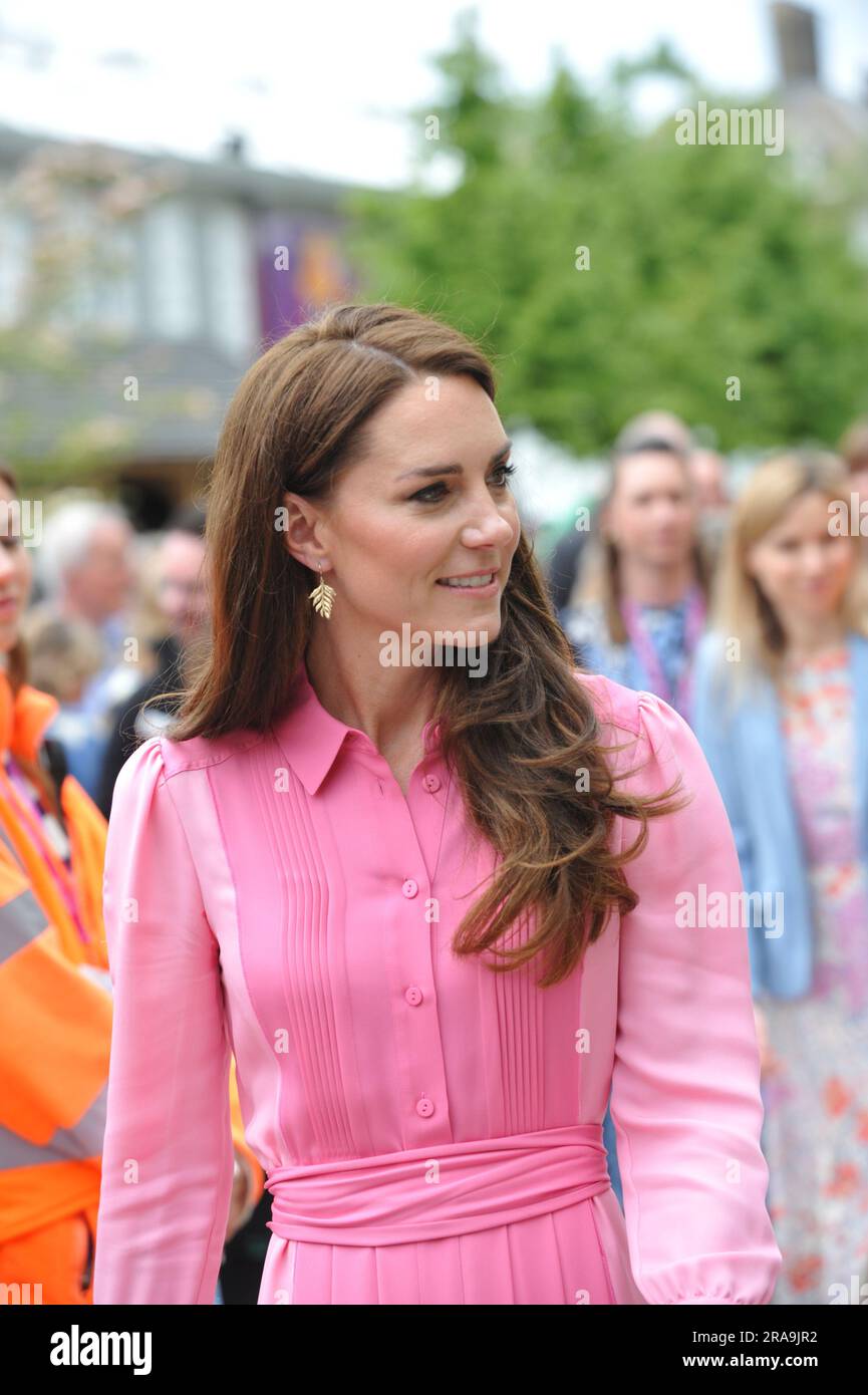 Gcvo Robe Catherine, Princess of Wales GCVO at the 2023 RHS Chelsea Flower Show ...