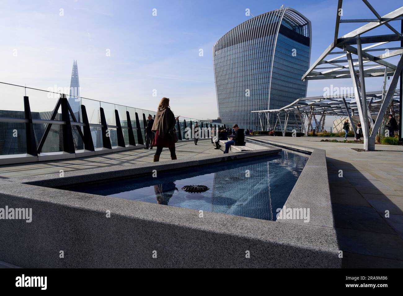 The garden at 120 rooftop garden in london stock photo alamy