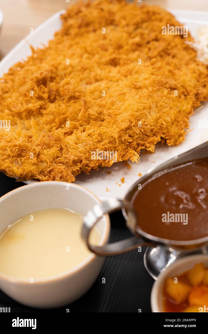 homemade Tonkatsu Pork cutlet South Korea Stock Photo Alamy