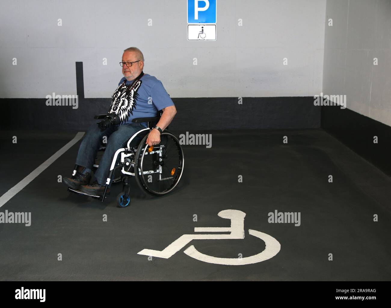 Parking Space For Wheelchair Users Stock Photo Alamy