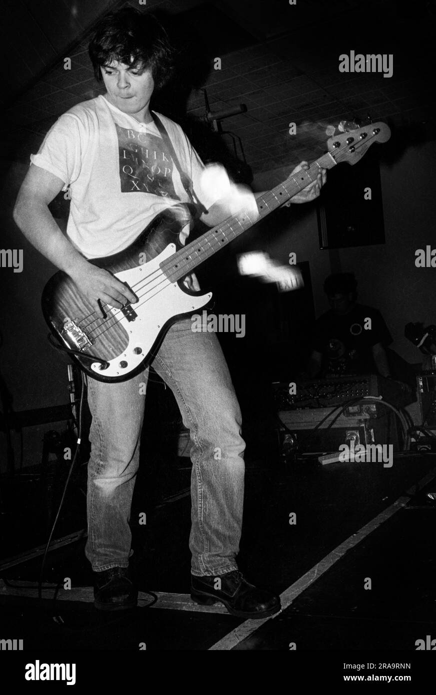 Mick Quinn Of Supergrass Playing At Glamorgan University, Treforest 