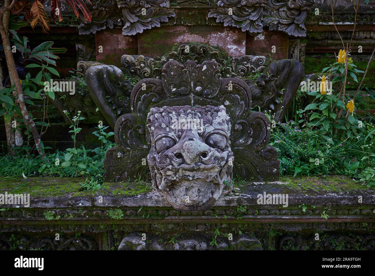Pura Taman Saraswati, also known as the Ubud Water Palace, is a Balinese Hindu temple in Ubud, Bali, Indonesia. Dedicated to the goddess Sarasvati Stock Photo