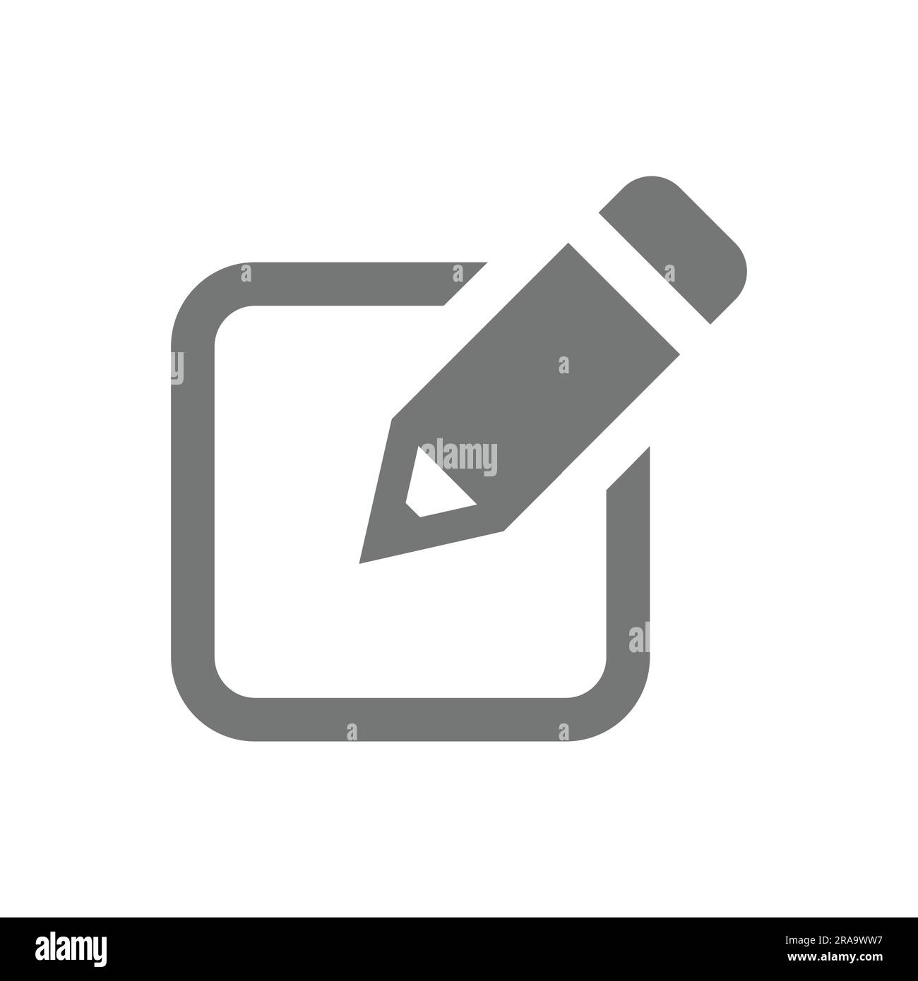 Pen and sign form fill vector icon. Edit, contact or document symbol. Stock Vector