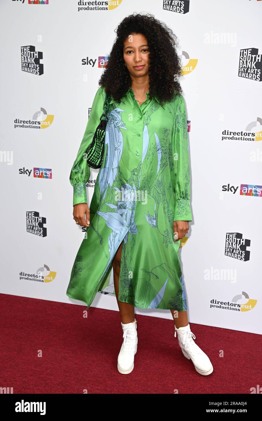 London, UK. July 2nd, 2023. Raine Allen-Miller arriving at The South Bank Sky Arts Awards, Savoy Hotel, London. Credit: Doug Peters/EMPICS/Alamy Live News Stock Photo