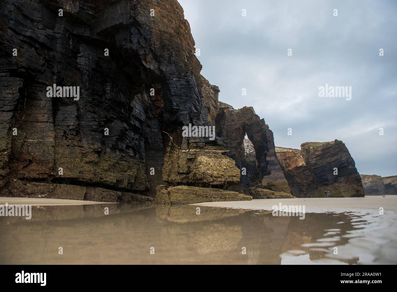 Aerial View Of As Catedrais Beach In North Spain Stock Photo - Alamy