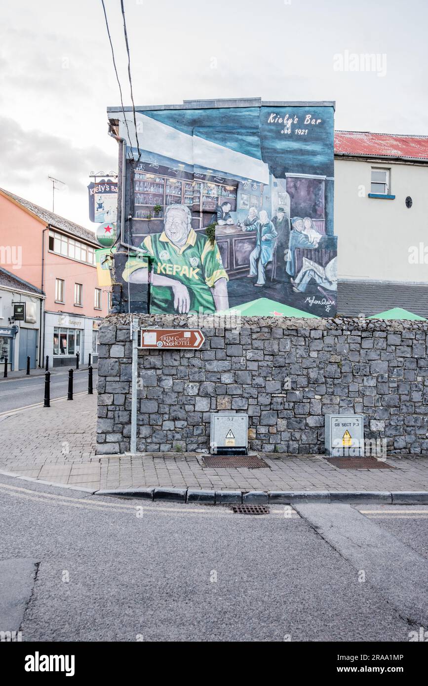 Kiely's Bar, with its painted wall mural referencing Meghan Quinn, is located in Trim Co. Meath